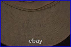 Korean War USMC Marine Corps Utility Cap Cover HBT Hat EGA Stamped 1952 Contract