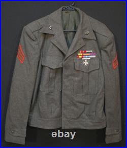 Korean War USMC Marine Corps Vandergrift Jacket Sergeant Service Decorated