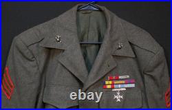 Korean War USMC Marine Corps Vandergrift Jacket Sergeant Service Decorated