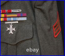 Korean War USMC Marine Corps Vandergrift Jacket Sergeant Service Decorated