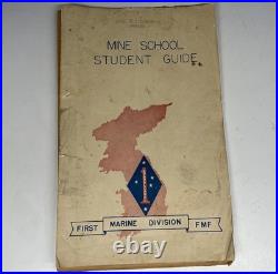 Korean War USMC Mine School Student Guide 1st Marine Division FMF Manual