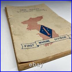 Korean War USMC Mine School Student Guide 1st Marine Division FMF Manual