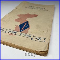 Korean War USMC Mine School Student Guide 1st Marine Division FMF Manual