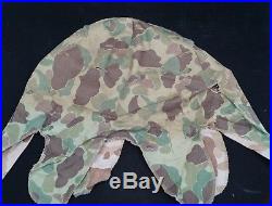 Korean War USMC Rear Seam Swivel Bale M1 Combat Helmet & Cover