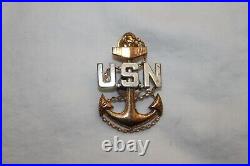 Korean War Us Navy Issued Lapel Dress, Hat Badge, Medal, Bars-sterling & G. P. Lot-7