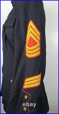Korean War Us Usmc Marines Dress Blues Uniform Jacket #2