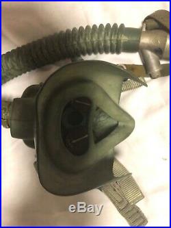 Korean War Usaf P-1 Helmet & MS-22001 Oxygen Mask