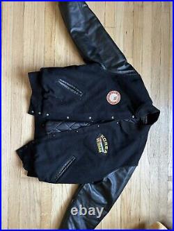 Korean War Veteran Letterman Leather Jacket