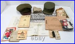Korean War Veteran Lot Patches, Hats, Maps, Documents, Photos & More