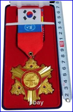 Korean War Veterans Memorial Medal Made from Melted DMZ Barbed Wire Fence