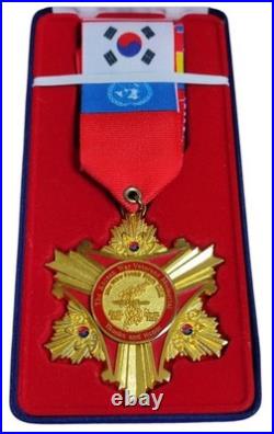 Korean War Veterans Memorial Medal Made from Melted DMZ Barbed Wire Fence