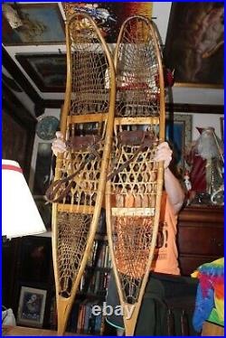 Korean War Vintage 1953 Snocraft US Military Snow Shoes 53 x 9-3/4