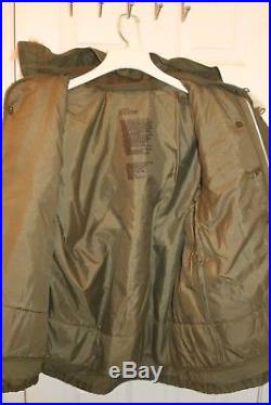 Korean War Vintage Army Large Reg. M-1951Field Jacket, Liner, and fur hood