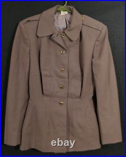 Korean War WAC Women's Army Corps Jacket Taupe Size 14LA Shade 121 Dated 1952