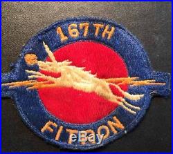 Korean War era 167th FIGHTER-INTERCEPTOR SQUADRON shoulder patch