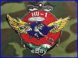 Korean War era 1950s Japanese Theatre Made HU-1 Navy Helicopter Squadron Patch