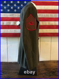 Korean War era USMC US Marine Corps Wool Uniform Tunic Sergeant Major