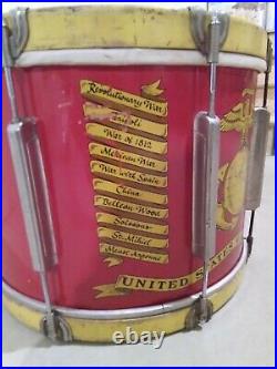 Korean War era USMC/US Marines Drum and Bugle Corps drum