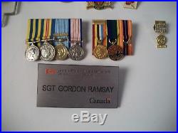 Korean War veteran Medals Canadian RCOC Sgt