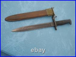 Korean war 10 inch BAYONET & SCABBARD M1 GARAND korean marked KS 60-6 Korea