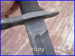 Korean war 10 inch BAYONET & SCABBARD M1 GARAND korean marked KS 60-6 Korea