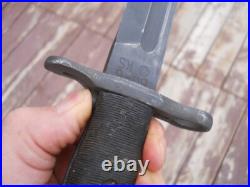 Korean war 10 inch BAYONET & SCABBARD M1 GARAND korean marked KS 60-6 Korea