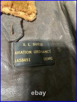 Korean war Marine Corps aviation ordinance flight jacket