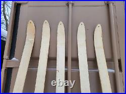 Korean war US military ski skis 2 pairs, 1 single 5 total 1951