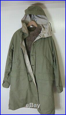 Korean war era Canadian Army Reversible Winter Coat with inner liner
