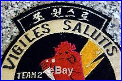 Korean war patch Vigiles Salutis Team 2 301 Comm Recon BN large sized
