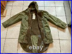 LARGE Korean War British Parka Middle1952 Earlier First version with hood attach