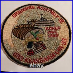 LARGE USS Kearsarge CVA-33 Ordnance Assembly III KOREAN WAR JACKET PATCH 55