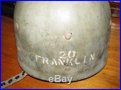 Late WW2/ Korean War US Army M1C Paratrooper Helmet. Original