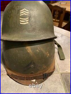 Late WWII/Korean War M1 Schlueter Helmet and Liner