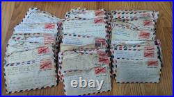 Letters 1950s Korean War Era Letters AOP Air Mail Vintage Mail Family