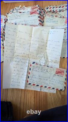 Letters 1950s Korean War Era Letters AOP Air Mail Vintage Mail Family