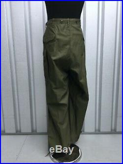 Long X Large Deadstock Trousers Shell Field M-1951 Korean War M-51 Pants Mint