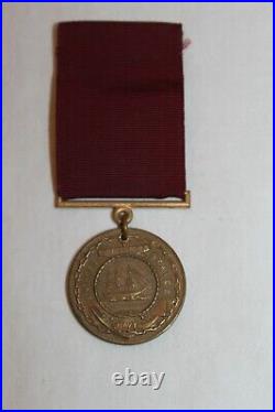 Lot Issued Korean War Us Navy Lapel Dress, Hat Badge, Medal, Bars-sterling & G. P