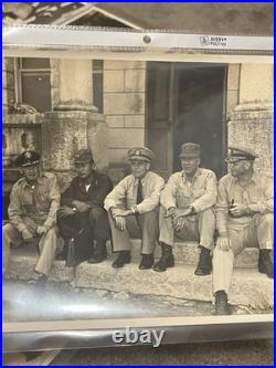 Lot Of 10 TEN Original Korean War Press Photos UN General Patch Uniform 8x10