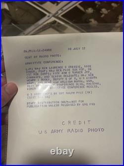 Lot Of 10 TEN Original Korean War Press Photos UN General Patch Uniform 8x10