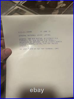 Lot Of 10 TEN Original Korean War Press Photos UN General Patch Uniform 8x10