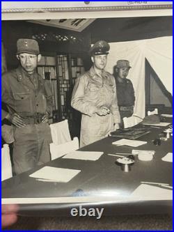 Lot Of 10 TEN Original Korean War Press Photos UN General Patch Uniform 8x10