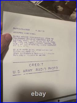 Lot Of 10 TEN Original Korean War Press Photos UN General Patch Uniform 8x10