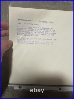 Lot Of 10 TEN Original Korean War Press Photos UN General Patch Uniform 8x10