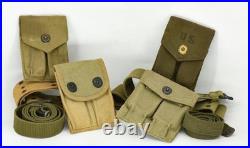 Lot of 8 US Canvas Pouches/Belts/Slings WW1/WW2/Korean/Vietnam War Lot of 8 US Canvas Pouches/Belts/Slings WW1/WW2/Korean/Vietnam War