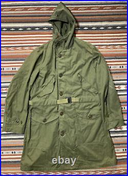M-1947 Korean War US Parka Dated 1952 Size M Belted Mod Army Military