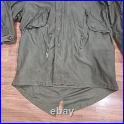 M-1948 M-48 Fishtail ARMY Military parka Korean War Complete With Liner Small
