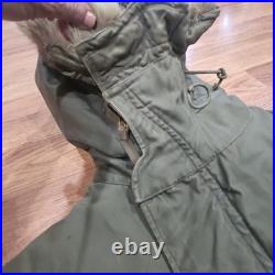 M-1948 M-48 Fishtail ARMY Military parka Korean War Complete With Liner Small