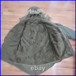 M-1948 M-48 Fishtail ARMY Military parka Korean War Complete With Liner Small