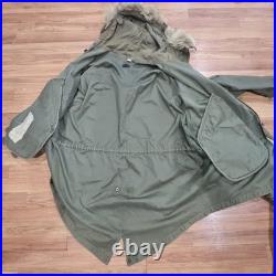 M-1948 M-48 Fishtail ARMY Military parka Korean War Complete With Liner Small
